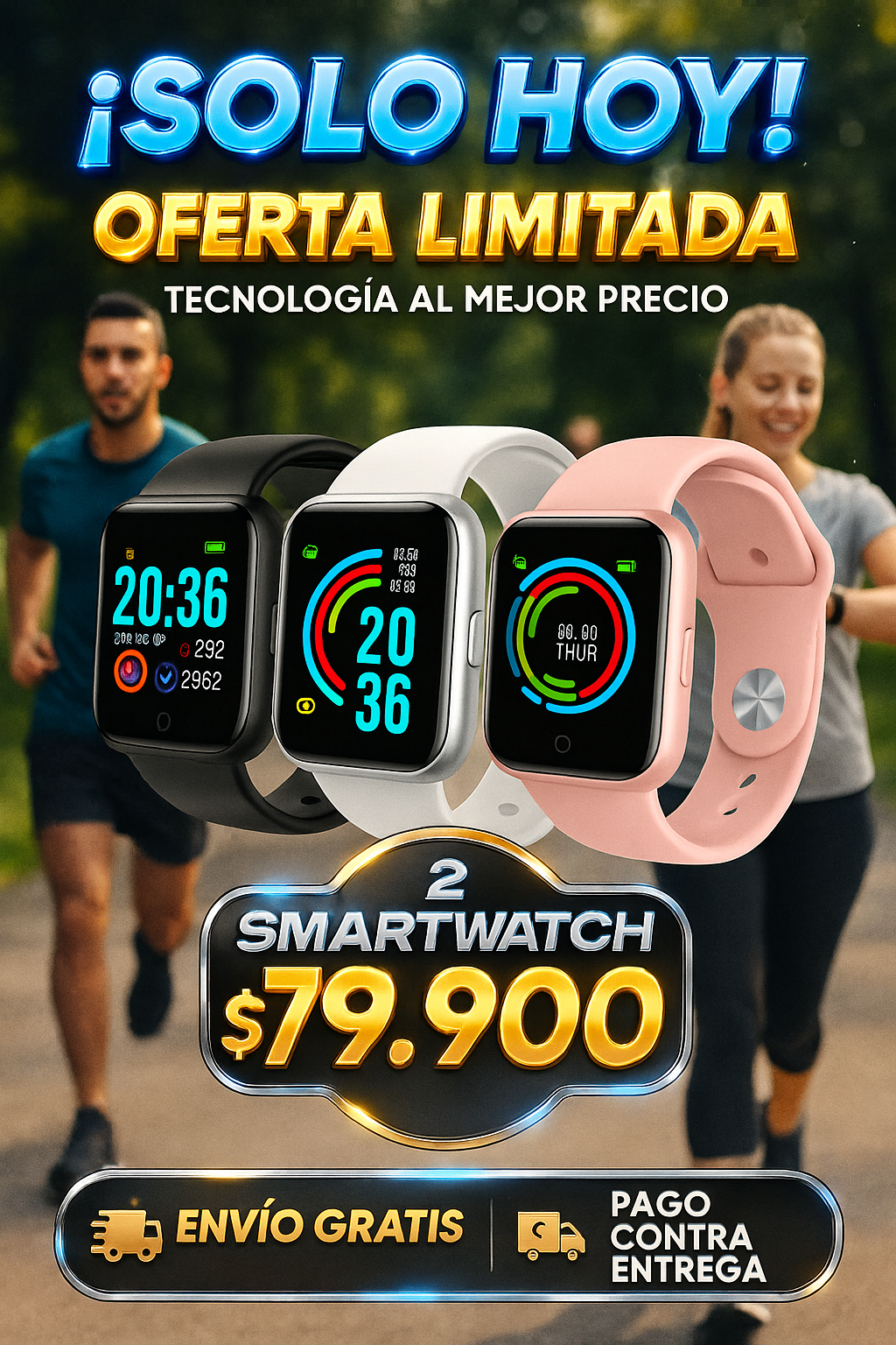 Smartwatch Y68™ - Elegancia y Estilo